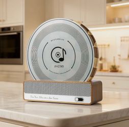 FYCTIO Retro Record Style Cutting Board Set with Holder for Meat, Bread, & Fruit