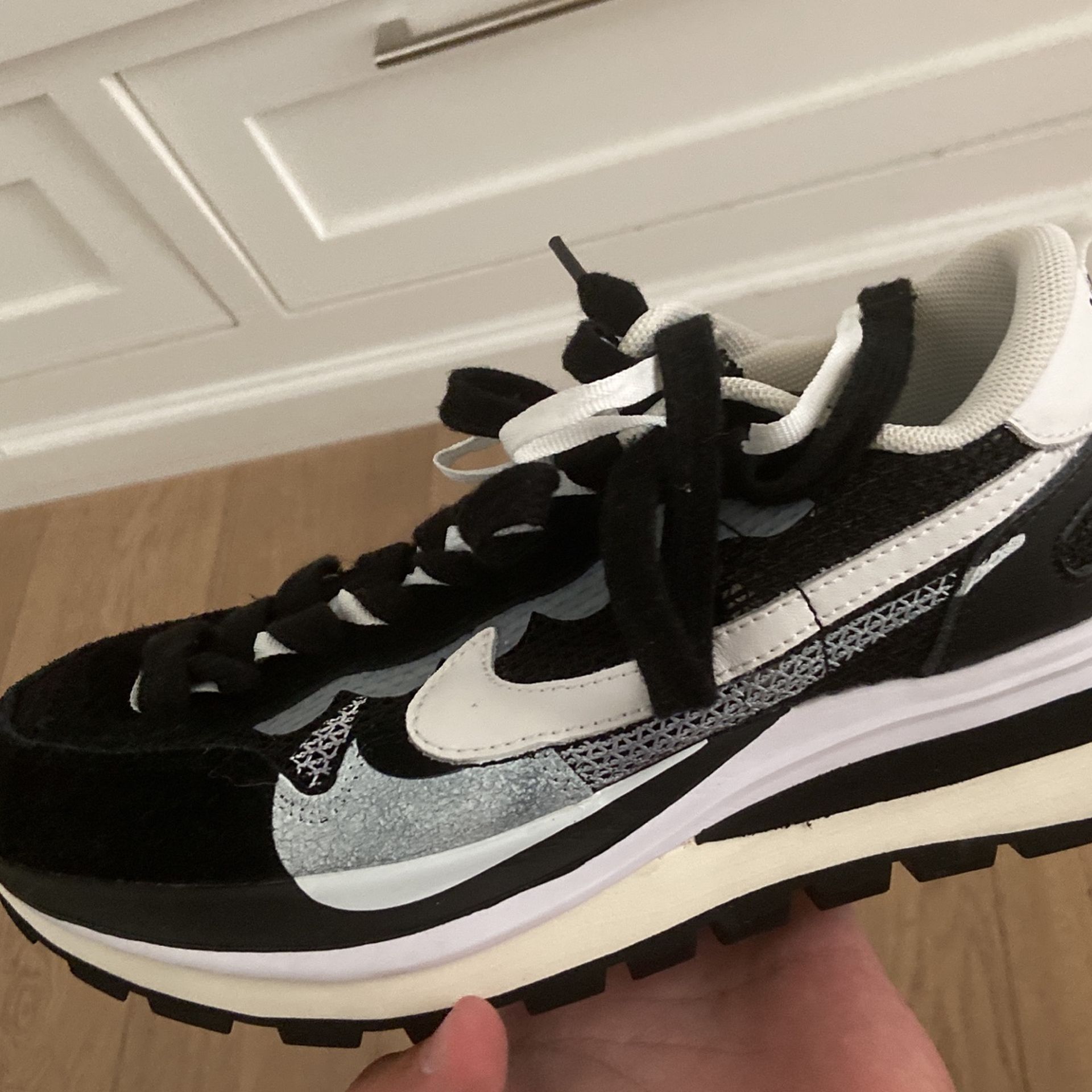 Nike Sacai Vapor Waffle Black N White Colorway