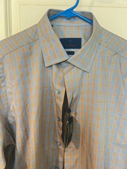 David Donahue Dress Shirt For Men’s Size L