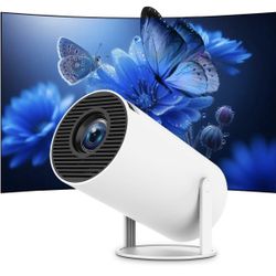 Mini Portable Projector 4K WiFi 6 BT 5.2 Upgraded Portable Projector Full HD Supported for Phone /PC /TV /HDMI /PS5 /Laptop Auto Keystone Home Theater