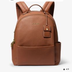 MICHAEL MICHAEL KORS Sable Medium Pebbled Leather Backpack