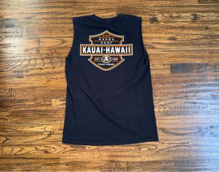 Vintage Kauai Hawaii Harley Davidson Graphic Tank Top Size Medium Tourist Tee