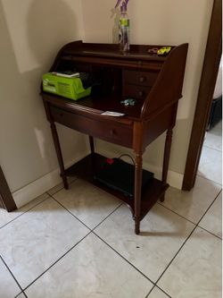 Cherry Wood Desk - Mail organizer