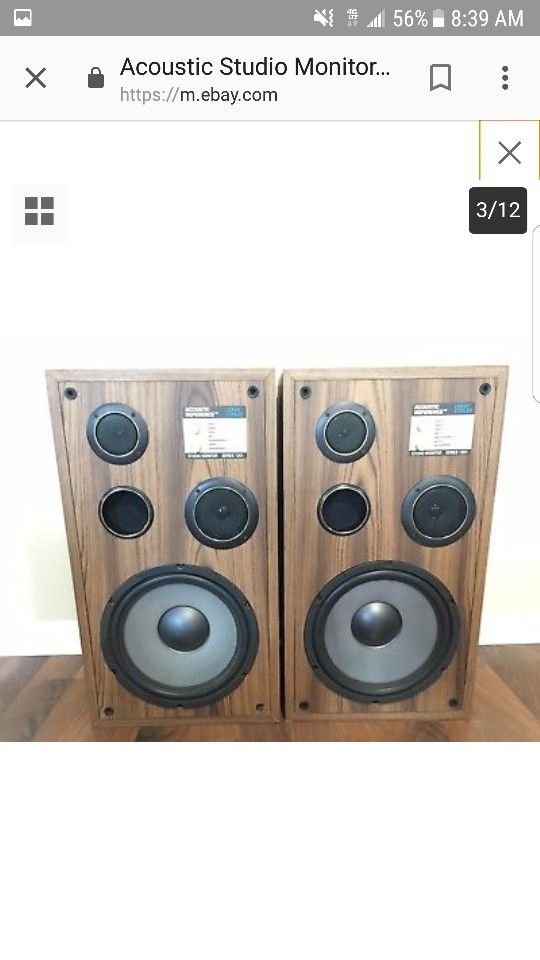 STUDIO MONITOR SERIES 1201 LIQUID COOLED ACOUSTIC REFERENCE SPEAKERS