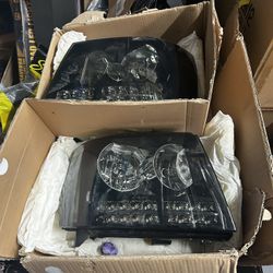 Smoked Headlights For 2007-14 Chevy Tahoe/Silverado