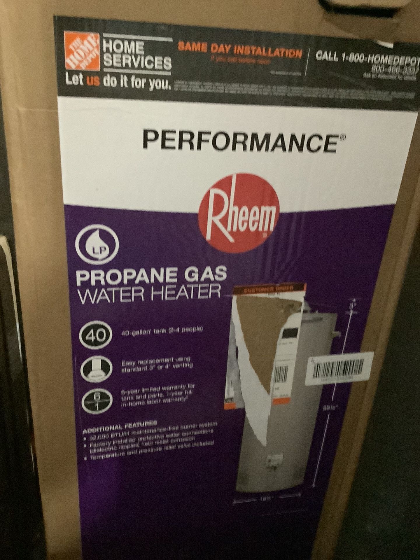 Propane Gas Water Heater