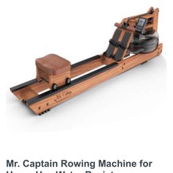 Mr. Captain Water Rowing Machine – Wooden Frame with Water Resistance