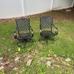 Amazing Metal Swivel Patio Chair