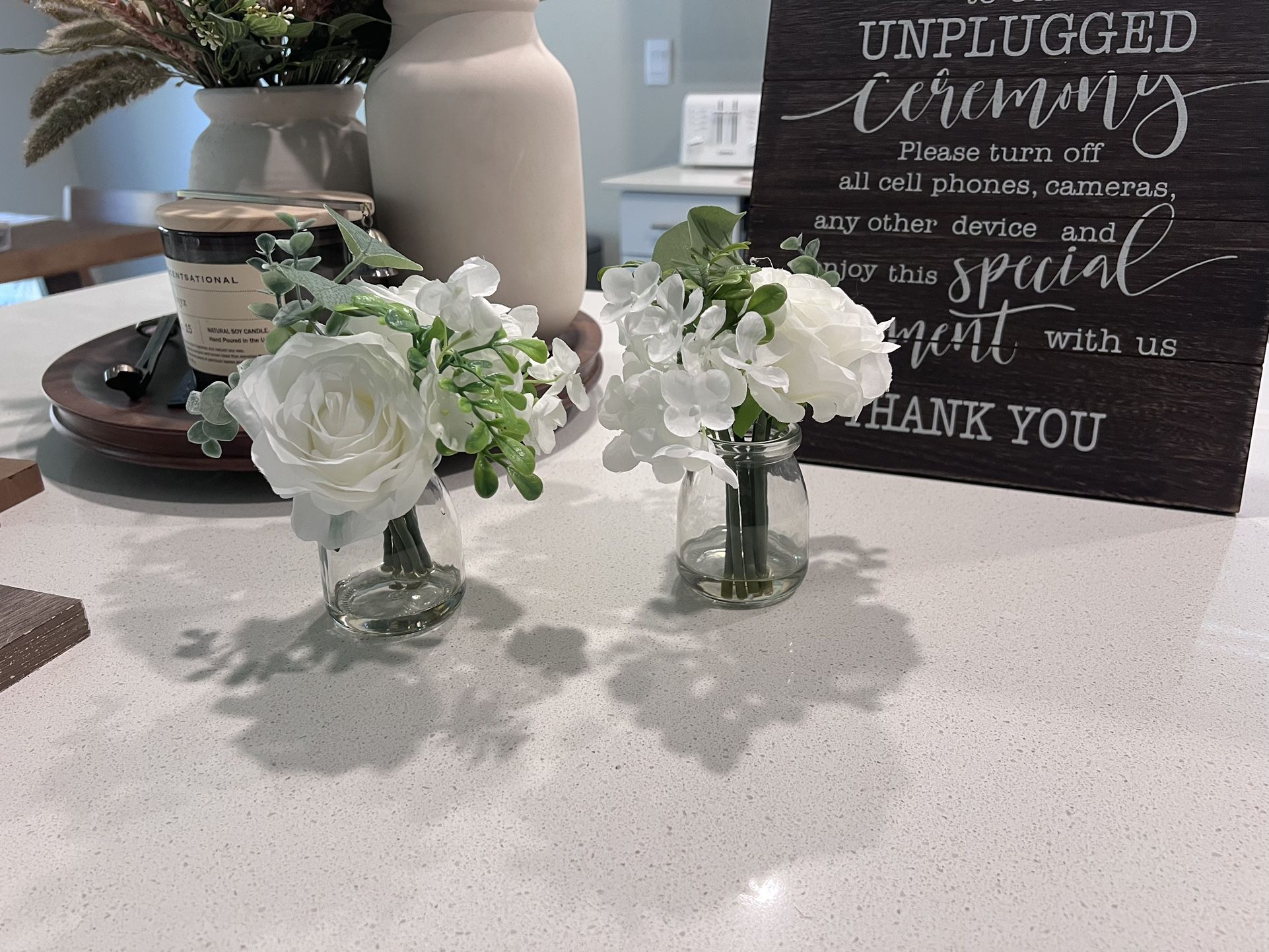 Faux Wedding Flowers (x8)