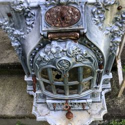 Vintage French Enamel Wood/coal Stove