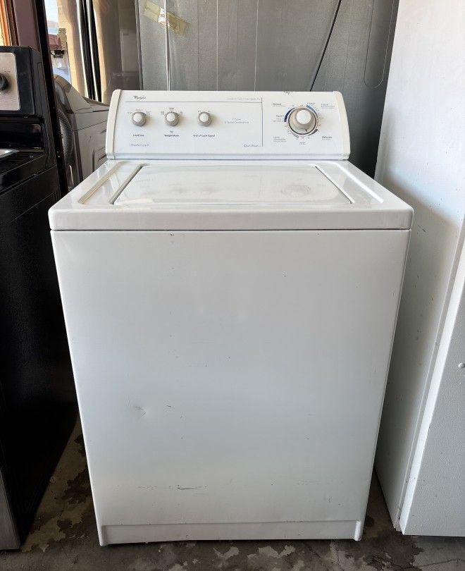 White Whirlpool Washer