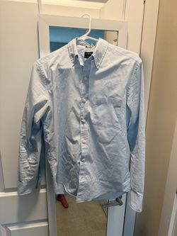 Jcrew men light blue long sleeve dress shirt- size small