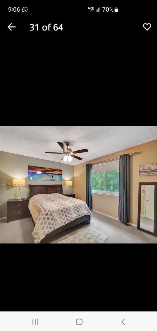 Elegant Burgundy Tones Wood Bedroom Set