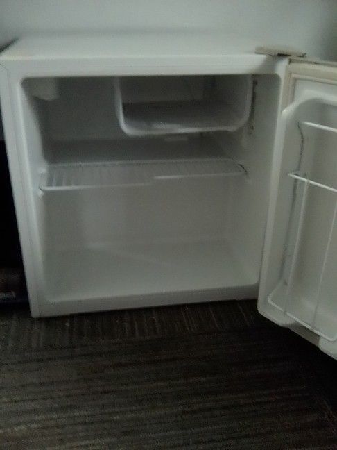 White Mini Haier Refrigerator