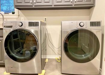 LG ThinQ Front-Load Washer & Gas Dryer 4.5 cu ft