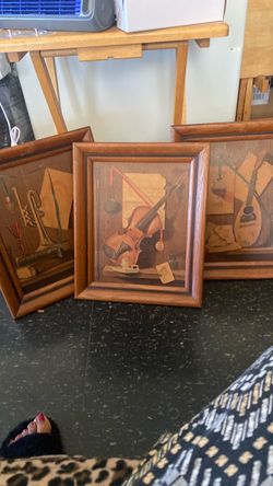 3 - Vintage Musical Instruments Wall