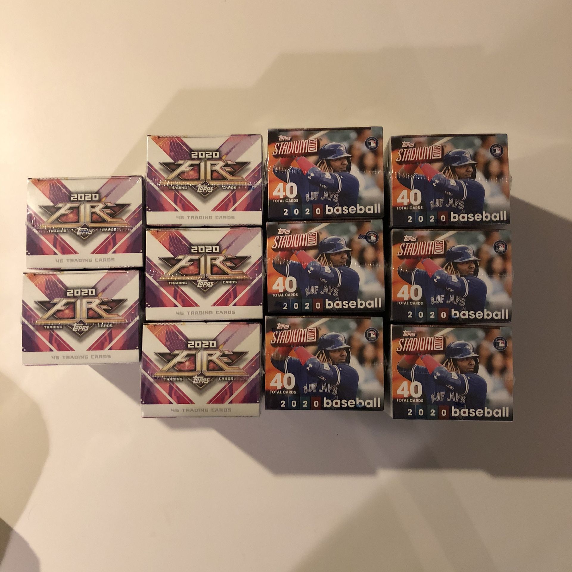 11 TOPPS Baseball Trading Cards Blaster Boxes