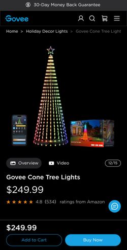 Govee 9ft Cone Tree Christmas