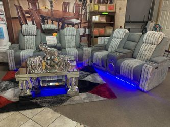 Modern Plush Living Room Set Sofa & Loveseat with Cozy Style