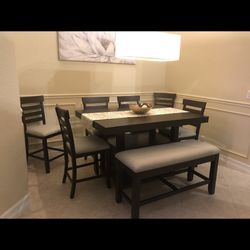 Dark Brown Dining Room Table 