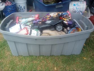 container of toys