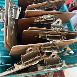 box of wooden clipboards