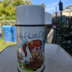 Vintage 1960s era KEWTIE PIE Metal Lunch Box Thermos - Aladdin
