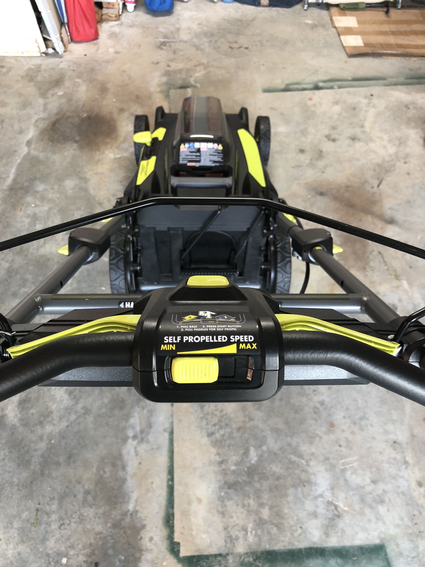 RYOBI Brushless 20 in 40V 6.0 Ah Lithium-Ion Battery Brushless Cordless Walking