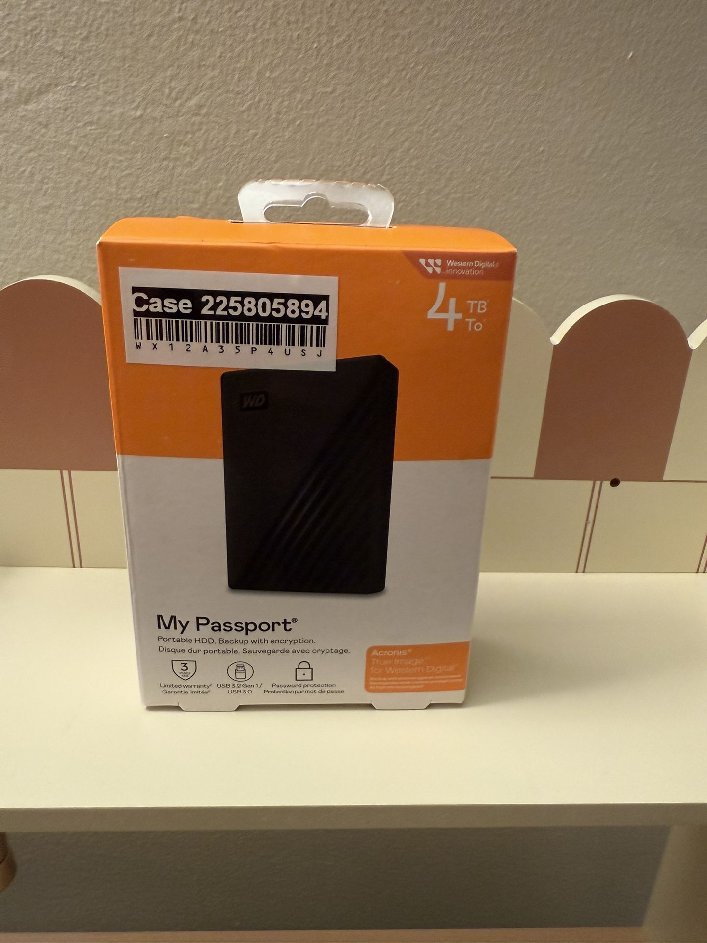Western Digital My Passport Portable HDD 4TB Black