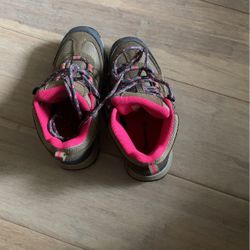 Little girls Bearpaw hiking boots