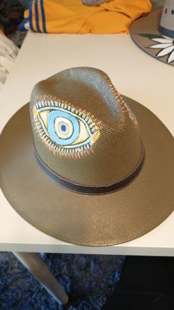 Mexican Hat - straw, hand painted