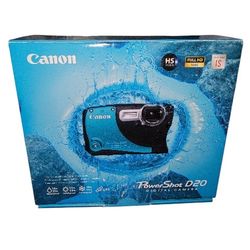 Canon PowerShot D20 Digital Camera Waterproof GPS Digicam