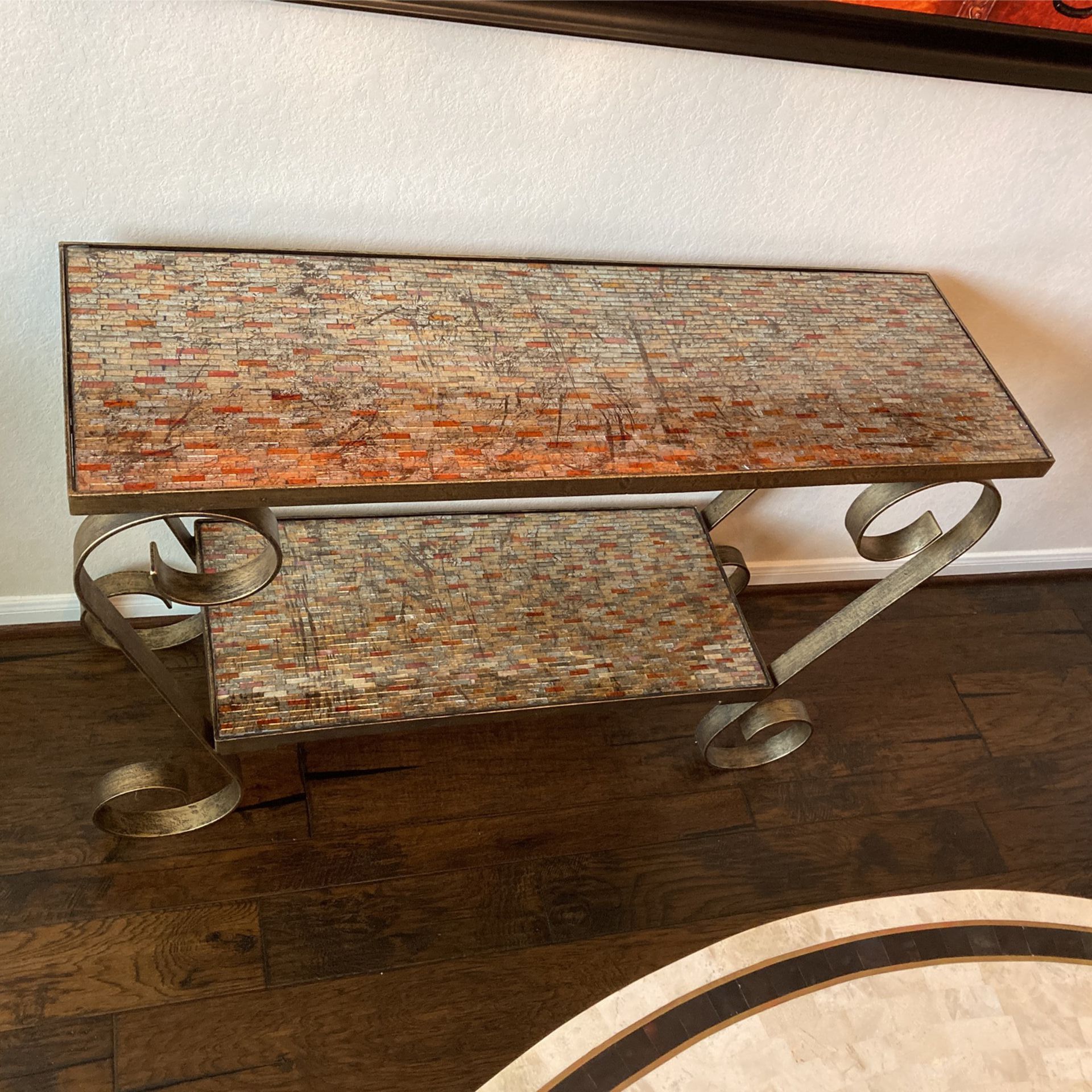 Pier 1 Console Table, Mosaic, Oriental, Glam Furniture