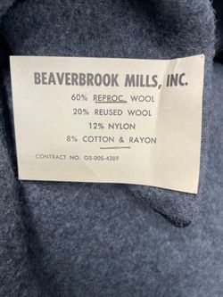 FCDA COLD WAR WOOL BLANKET 68X84 $25 OR BEST OFFER