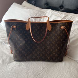 Authentic Louis Vuitton Neverfull GM Cerise Red Interior