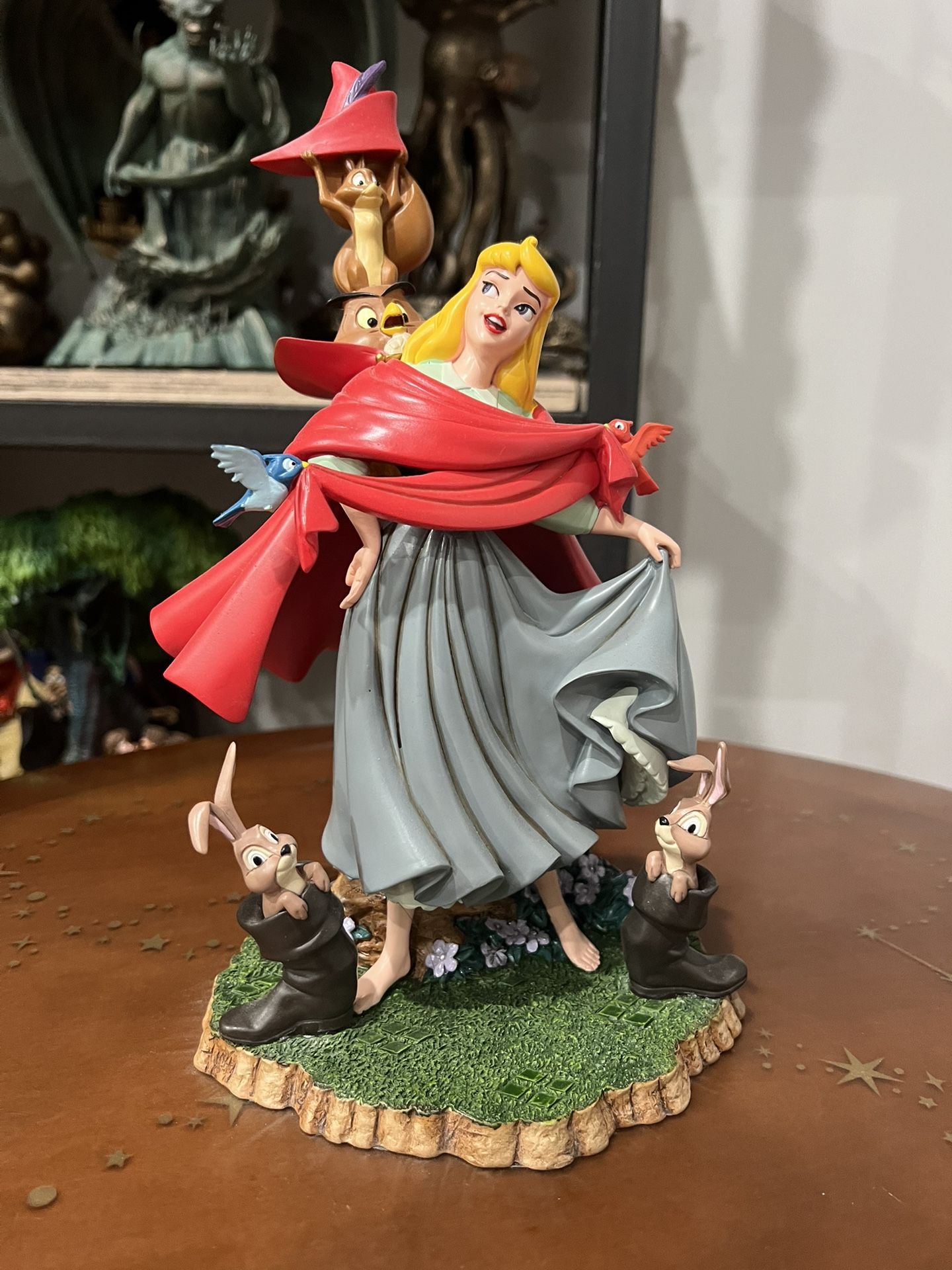 Disney SLEEPING BEAUTY Aurora Medium BIG FIG Briar Rose Statue 60th Annv Color