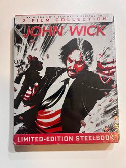 John Wick 2-Film Collection 4K Steelbook and Bluray