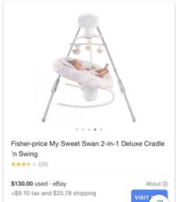 Fisher price swan swing