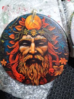 Forest elfs and forest tree man glass ornaments(see all images)