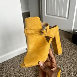 Women Peep Toe Heel Size 6W