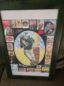 Framed Tommy mcdonald sports memorabilia