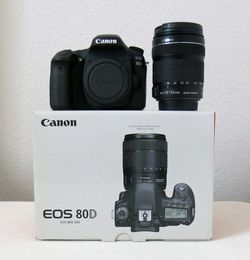 Canon EOS 80D DSLR Camera with 18-135 IS USM Lens