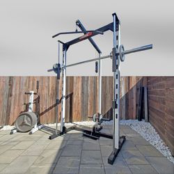 Smith Machine and Cable System (7ft H & 3ft D) - $400