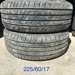 (2) - 225/60/17 Cooper CS5 Ultra Touring Tires