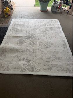 White area rug
