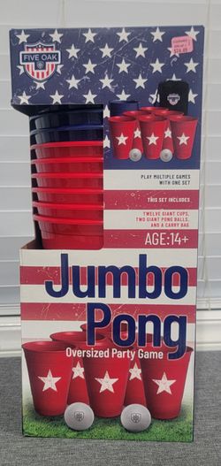 Five Oak Jumbo Pong Oversized Party Game