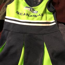 Seattle Seahawks Dress For Girls Size 3-4 Like New