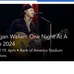 Morgan Wallen Tickets (2) Friday July 19, 2024