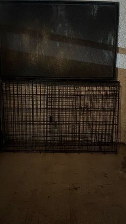 Large Black Wire Dog Crate