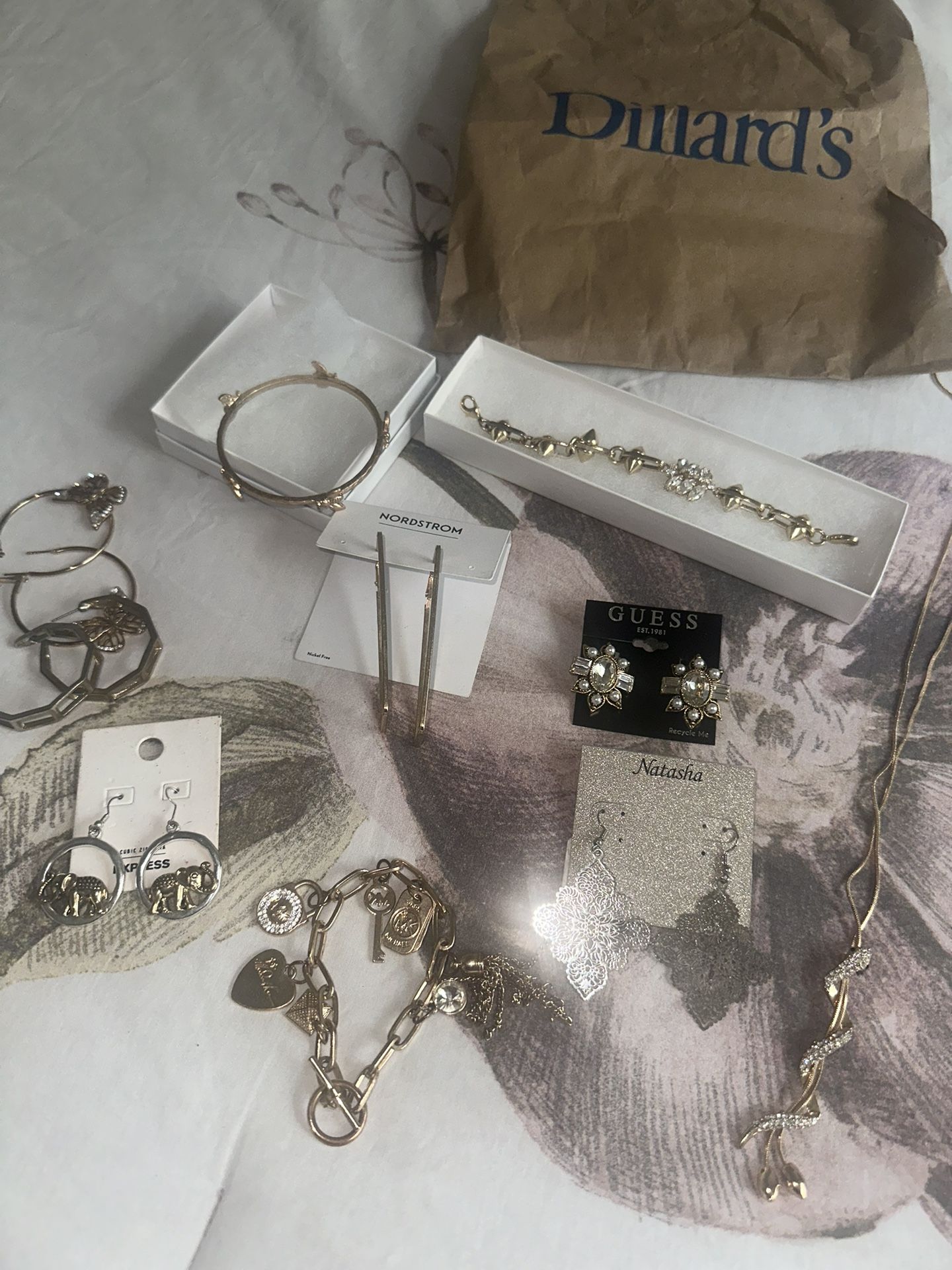Elegant Gold and silver Jewelry Set variety multiple